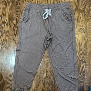 Casual Brown Joggers with Drawstring